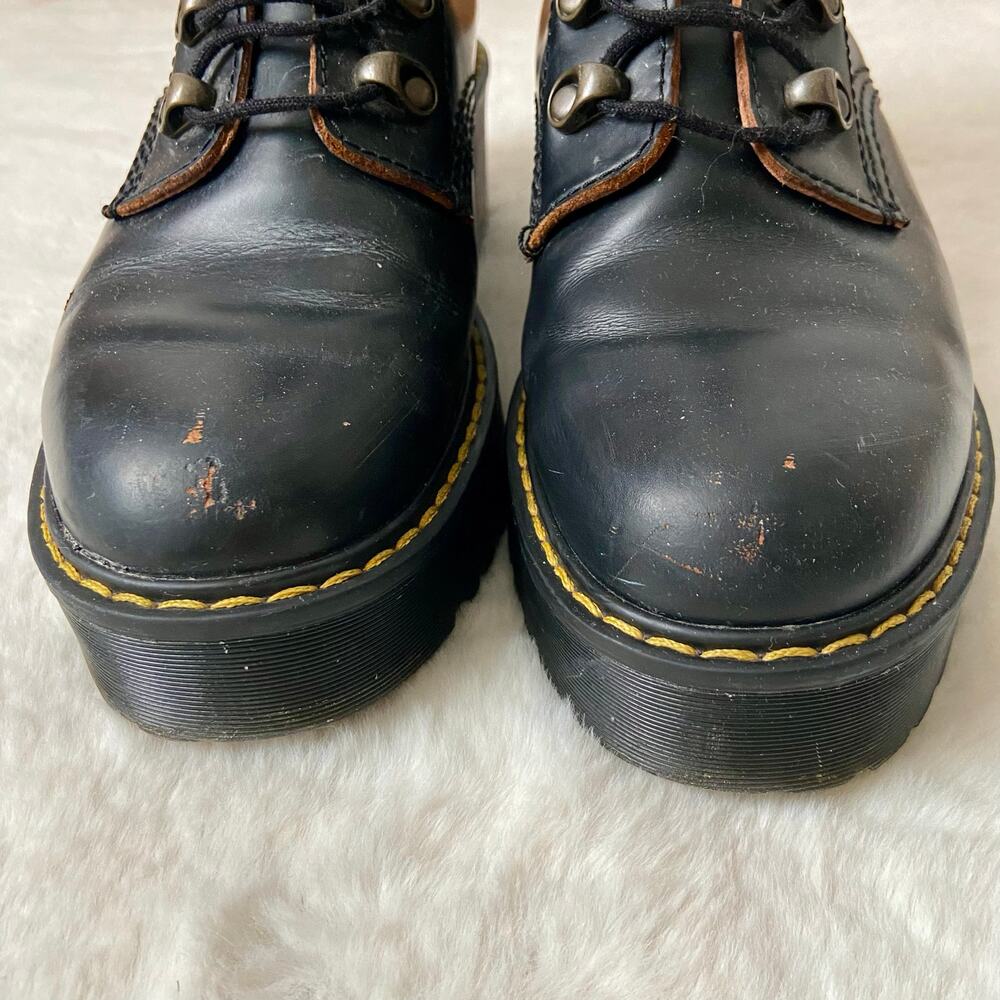 Dr. Martens Leona Vintage Smooth black boots - Picture 4 of 12